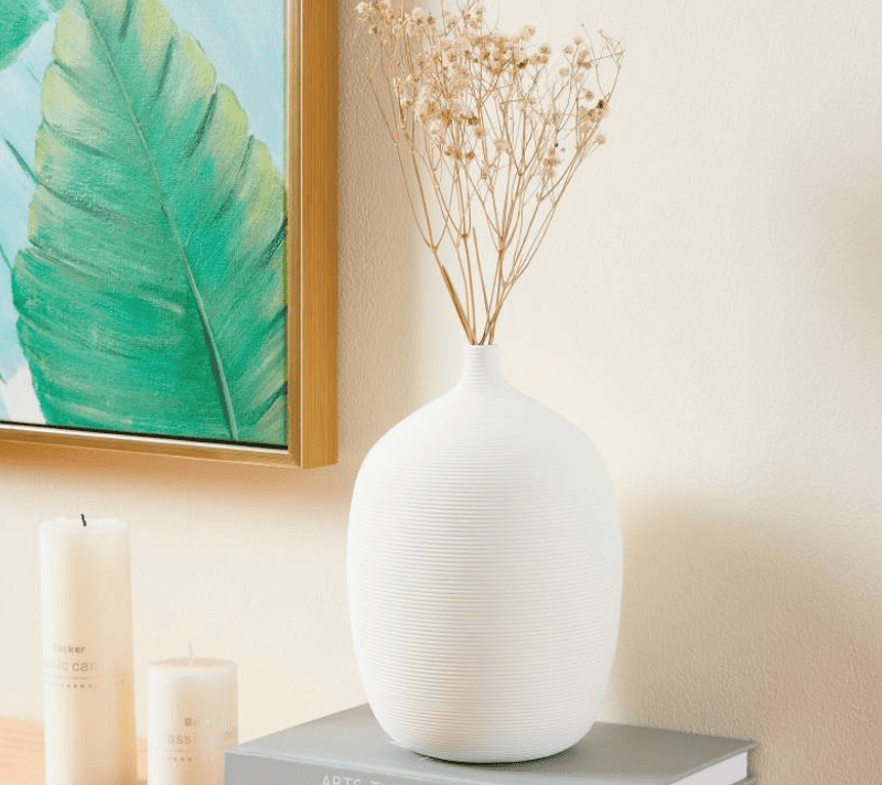 Ваза декоративная Митан белый 421263_2