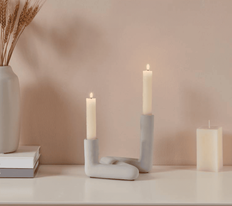 Подсвечник VALAKISH серый 422304_2