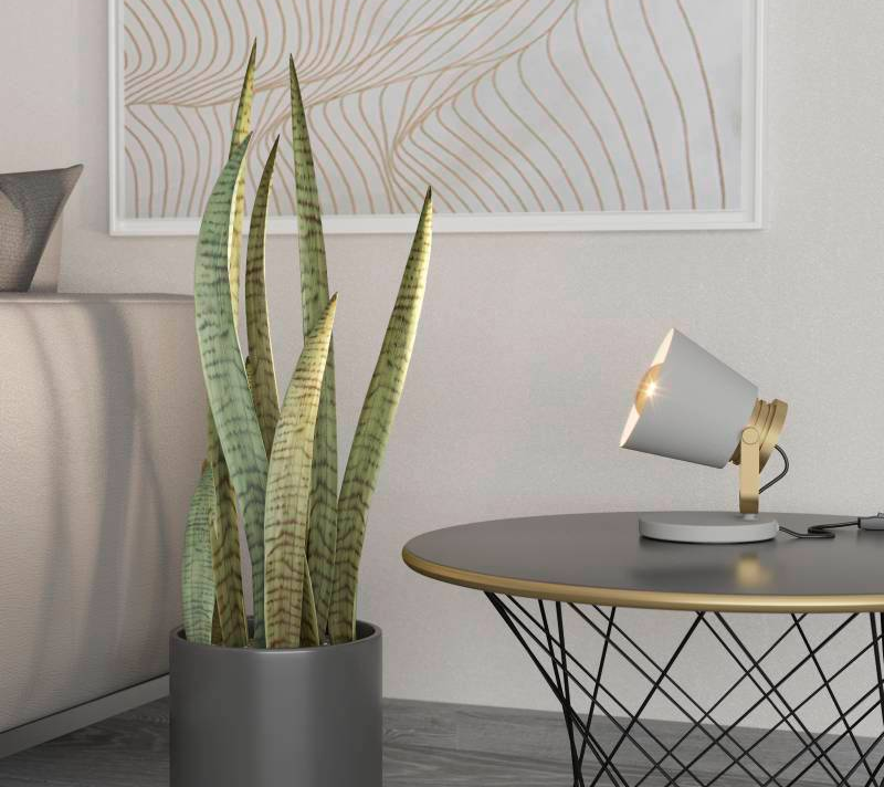 Настольная лампа TWICKEN серый 43841_1