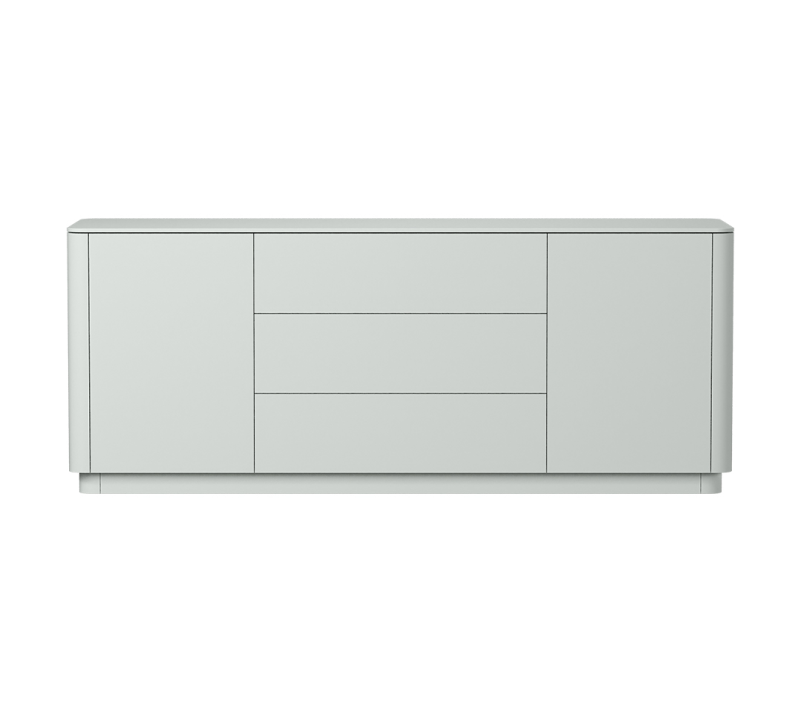 Тумба-комод с 2-мя дверьми и 3-мя ящиками Tammi светло-серый