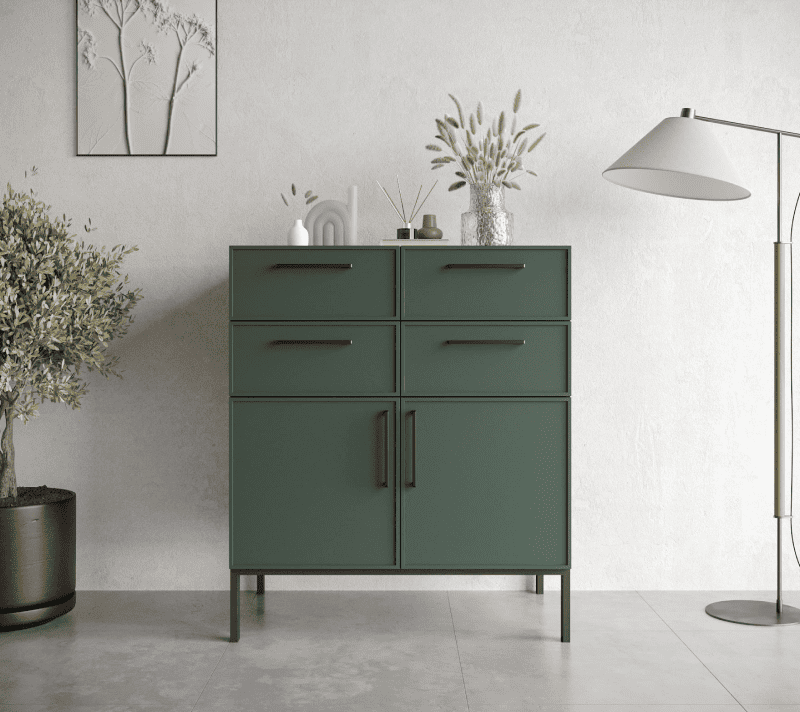 Тумба-комод Nicole зеленый NLN17G_1