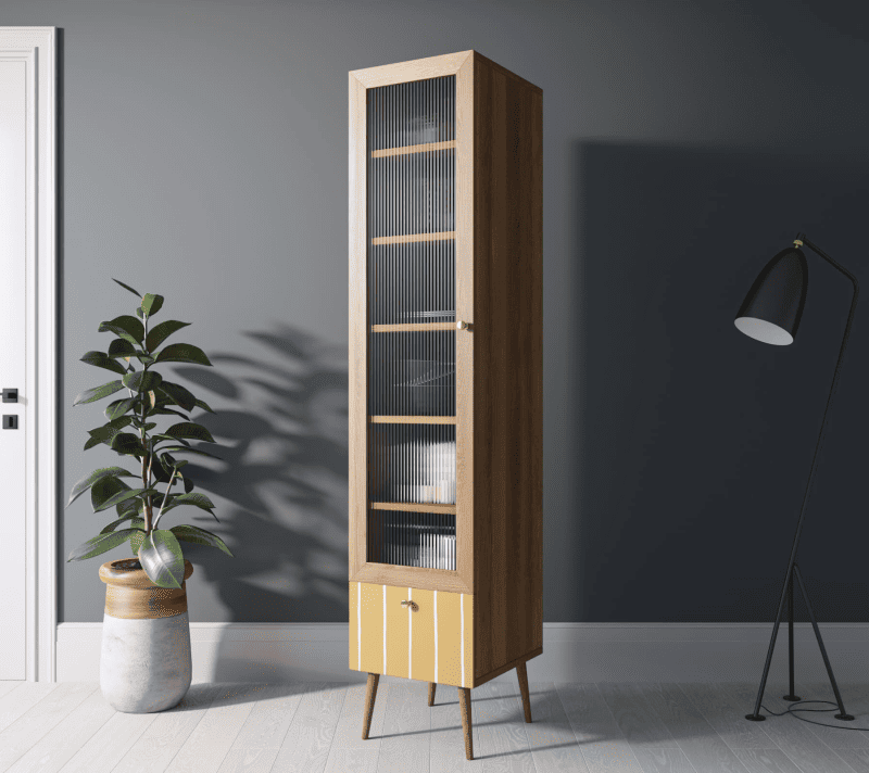 Витрина Berber оранжевый/коричневый BB48/Print_43_3