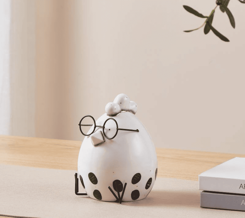 Фигурка Цыпленок Ланджут белый/черный 427918_1