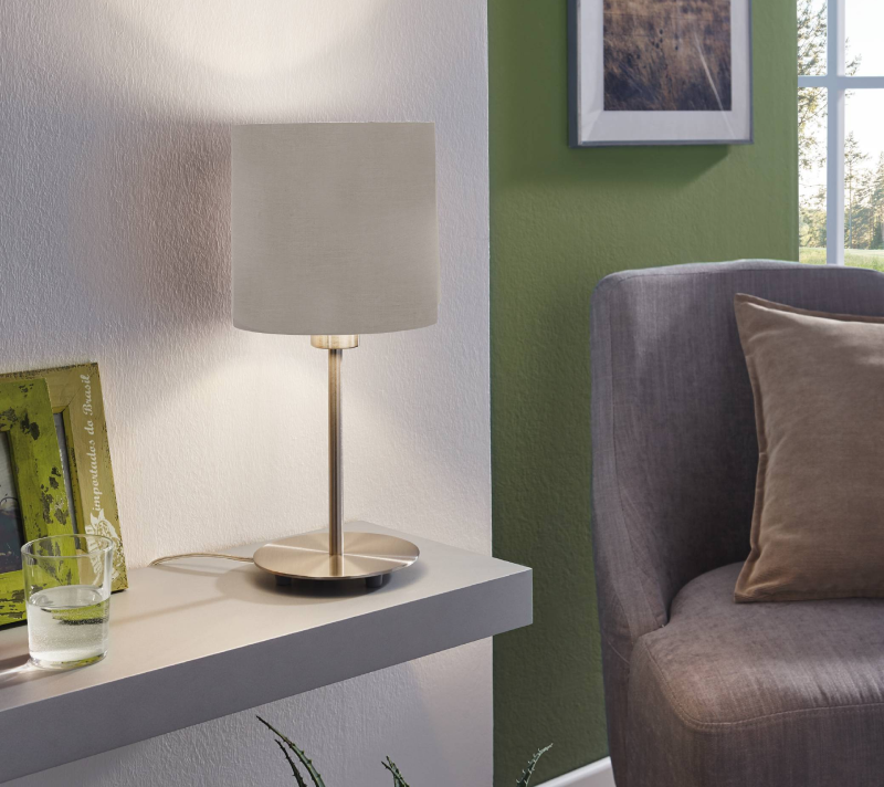 Настольная лампа Пастери никель матовый 31595_1