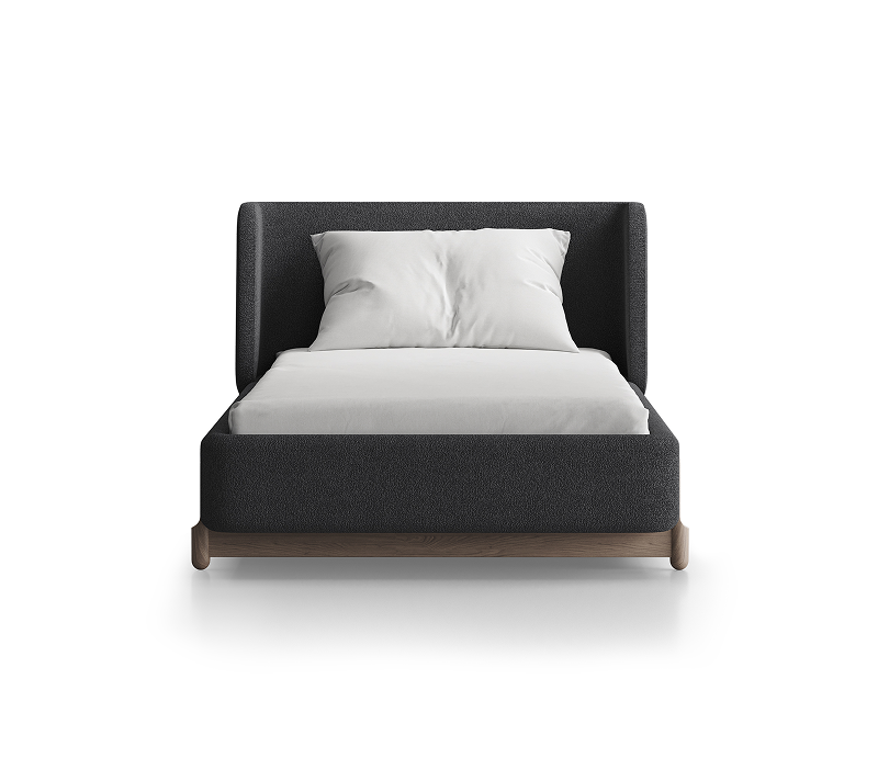 Кровать Basic серый букле 90x200