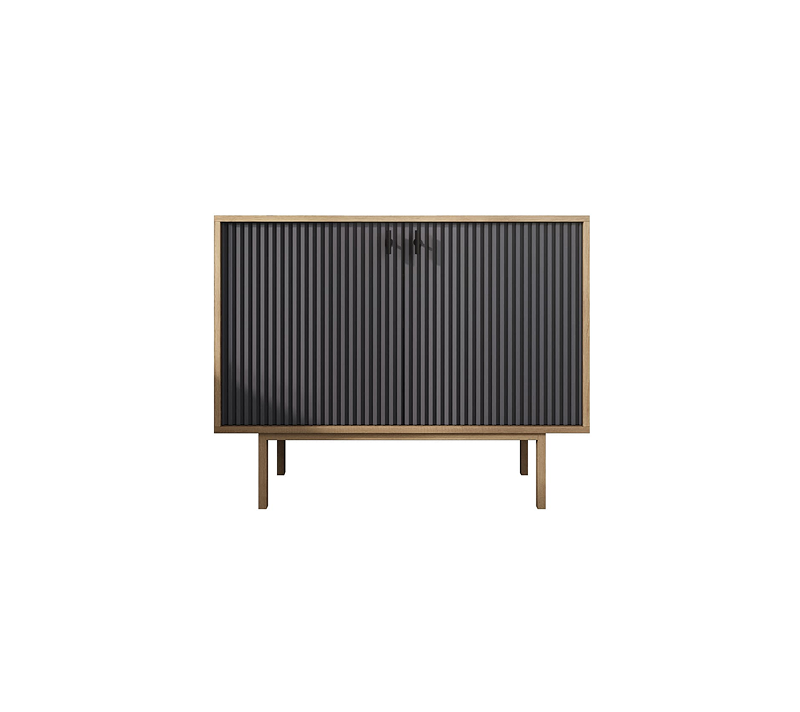 Тумба Emerson черный/коричневый EM02/7024/L