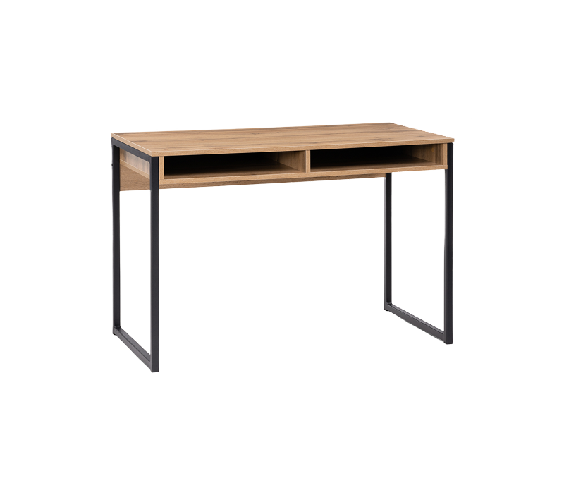 Письменный стол Леон Лофт черный матовый/дуб вотан_1