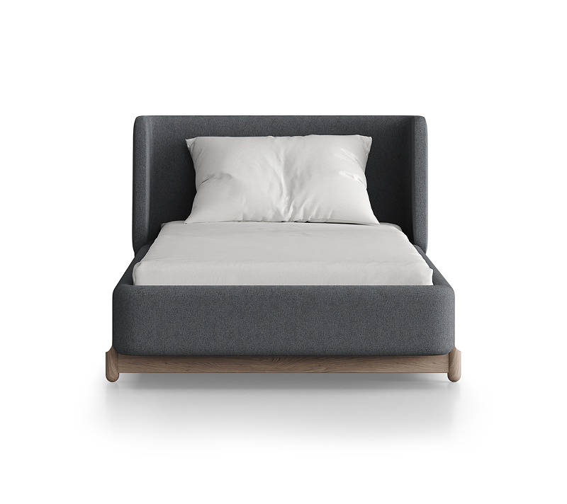 Кровать Basic серый 90x200