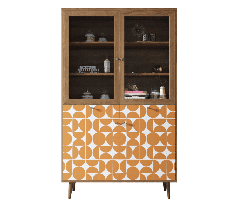 Витрина Berber оранжевый/коричневый BB07/Print_14