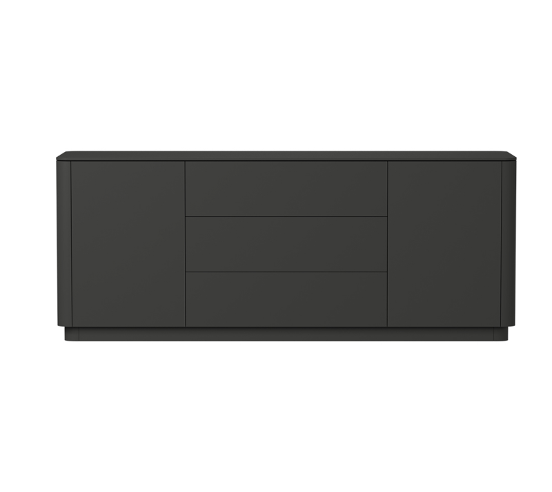 Тумба-комод с 2-мя дверьми и 3-мя ящиками Tammi черный