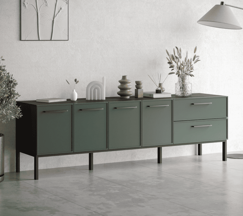 Тумба-комод Nicole зеленый NEM04G_3