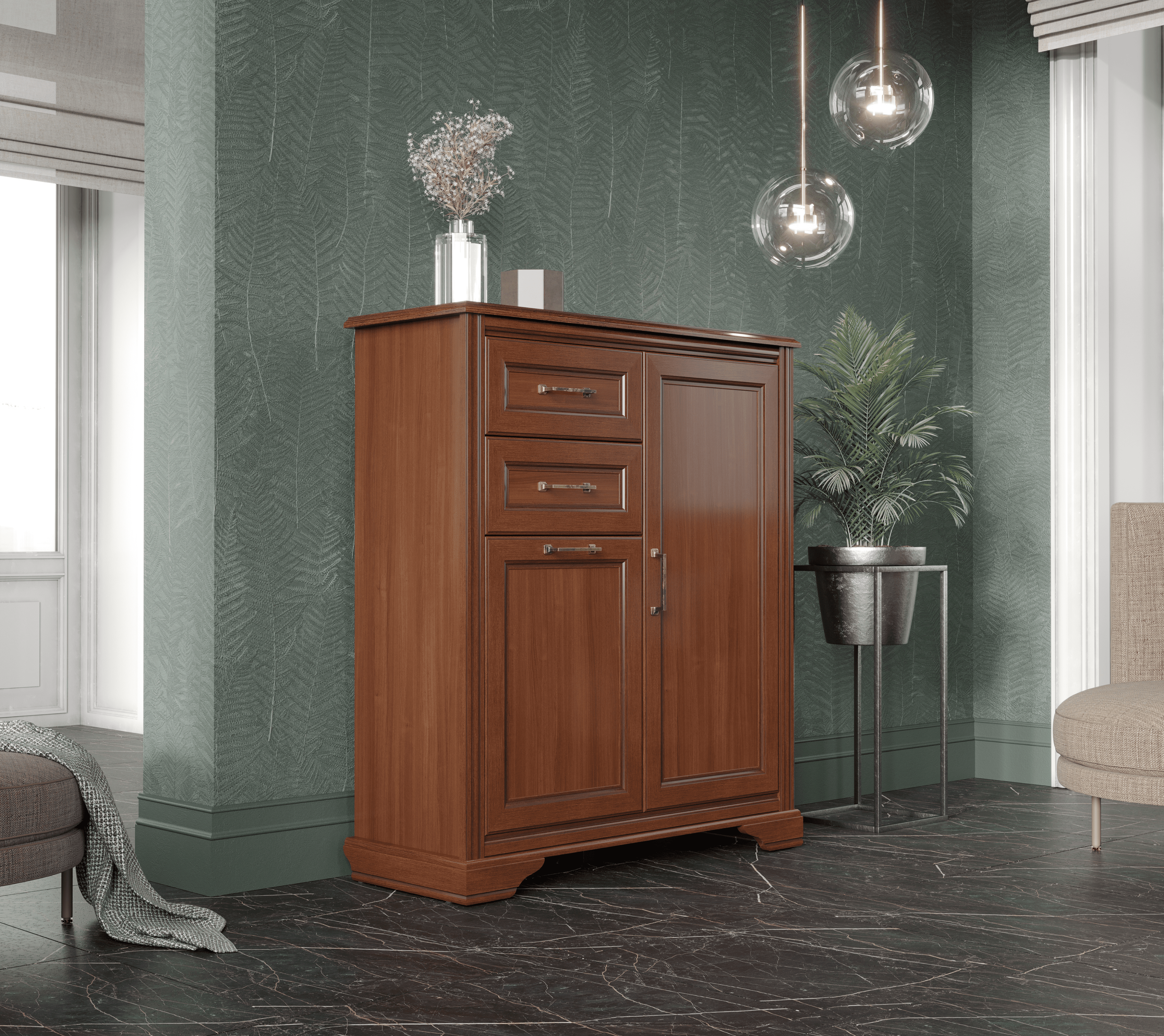 Тумба-комод Stylius орех донской KOM2D2S_3