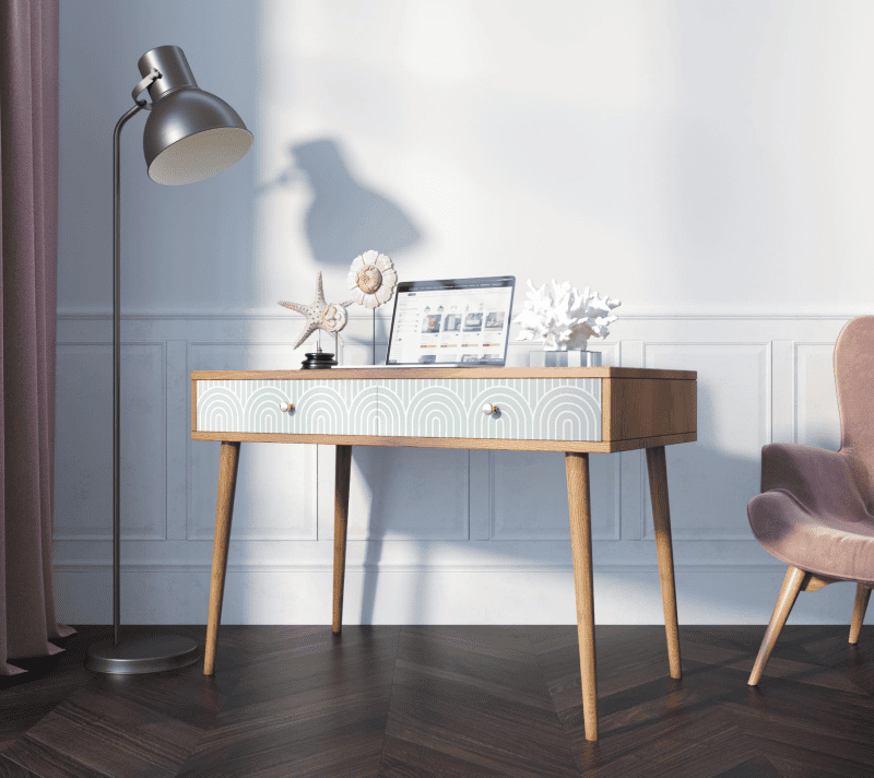 Стол письменный Berber зеленый/коричневый BB32/Print_34_3