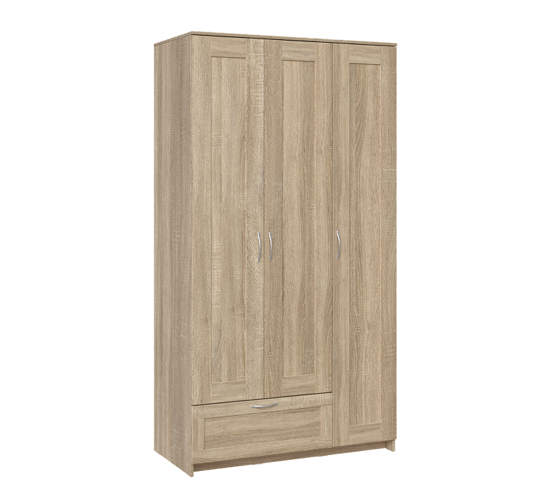 Шкаф с 3 дверцами и ящиком Sirius сонома_2