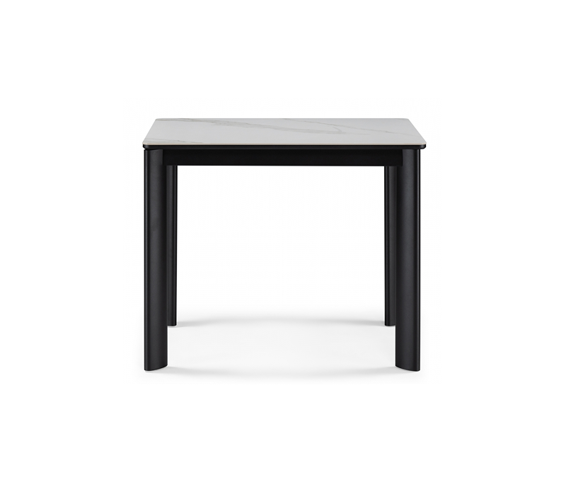 Стол керамический Кина белый/черный_1