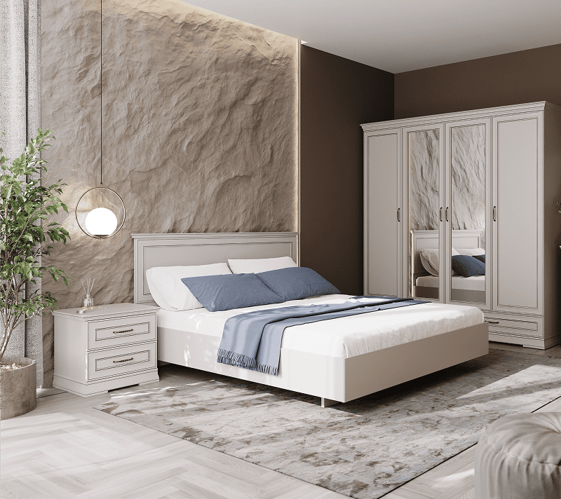 Кровать Флоренция персидский жемчуг LOZ160х200_2