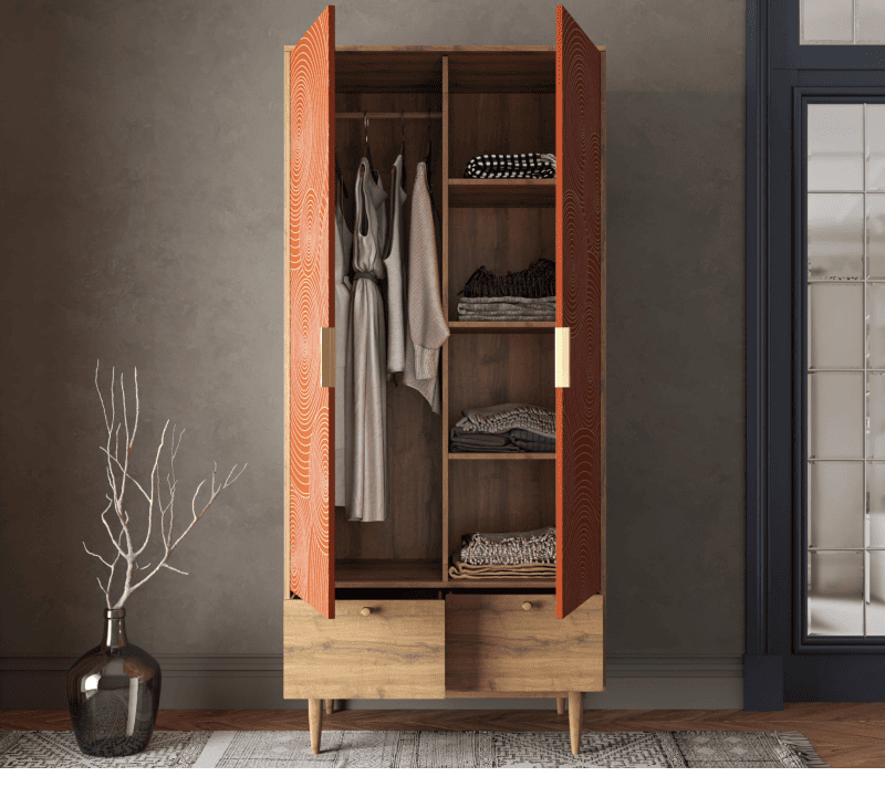 Шкаф Лайн красный R26/red_2