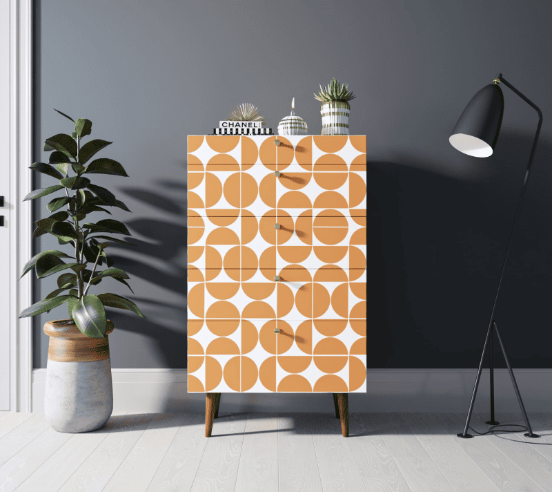 Комод Berber оранжевый/белый BB10/Print_14_1