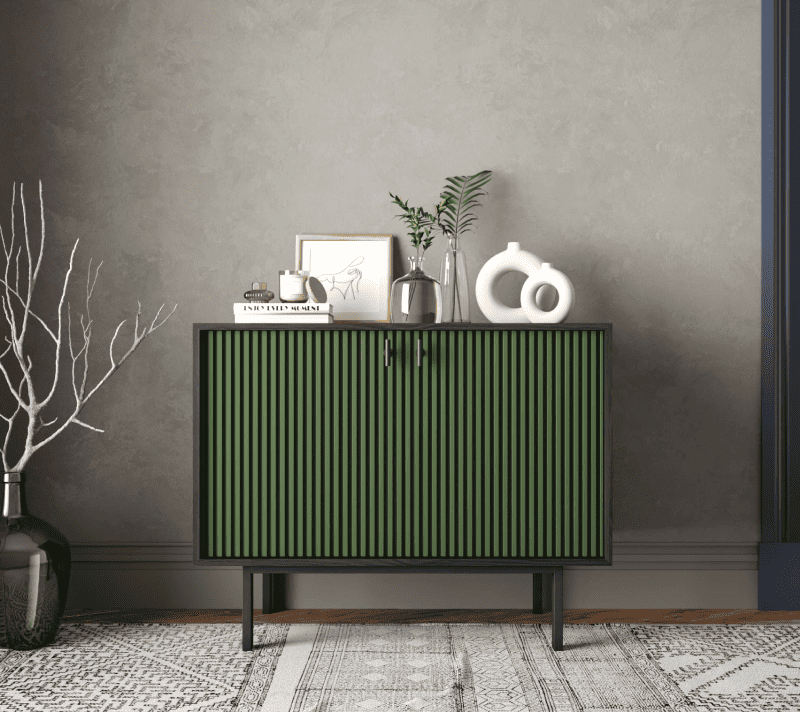 Тумба Emerson зеленый/черный EM02/green/L_1