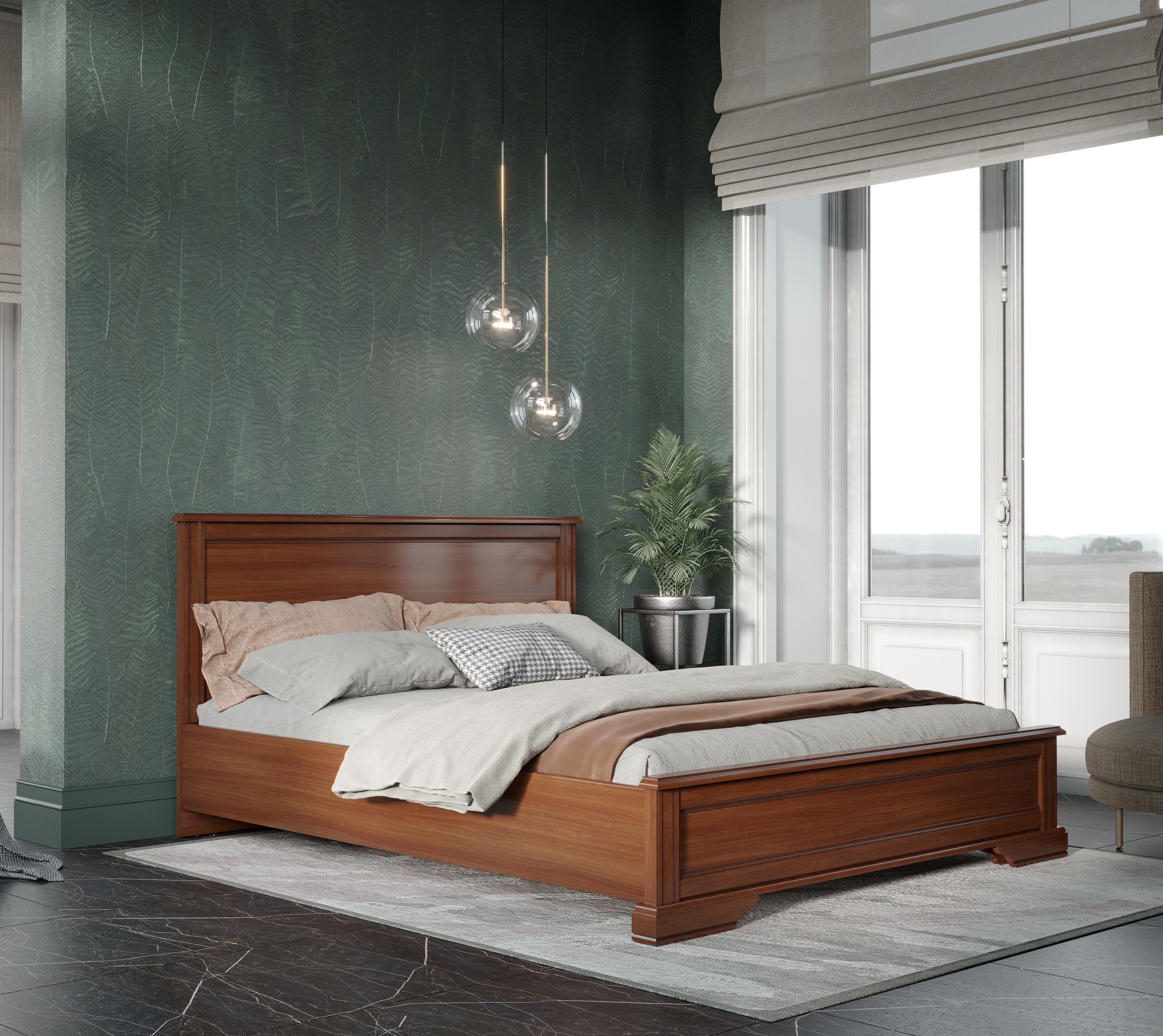 Кровать Stylius орех донской LOZ160x200_2
