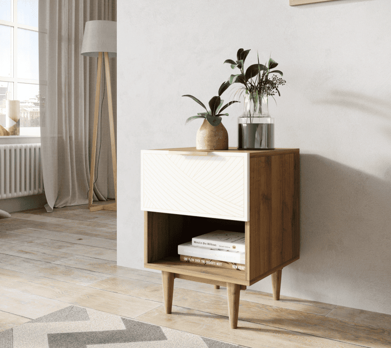 Тумба прикроватная Line бежевый LN10/GR1/beige_3