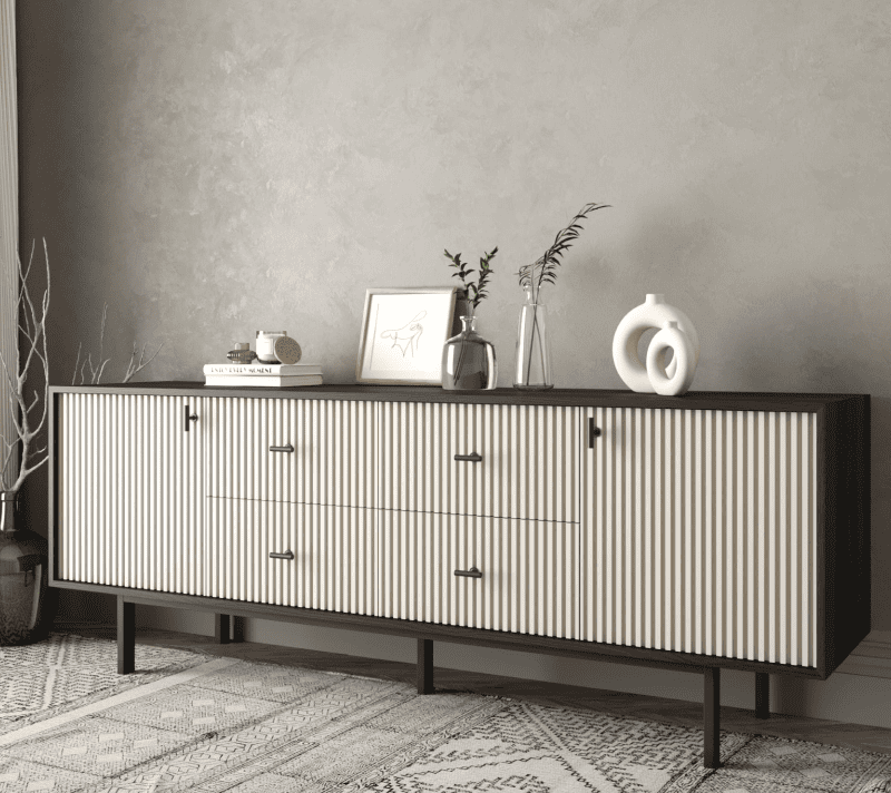 Тумба-комод Emerson белый/черный EM19/milky/L_3