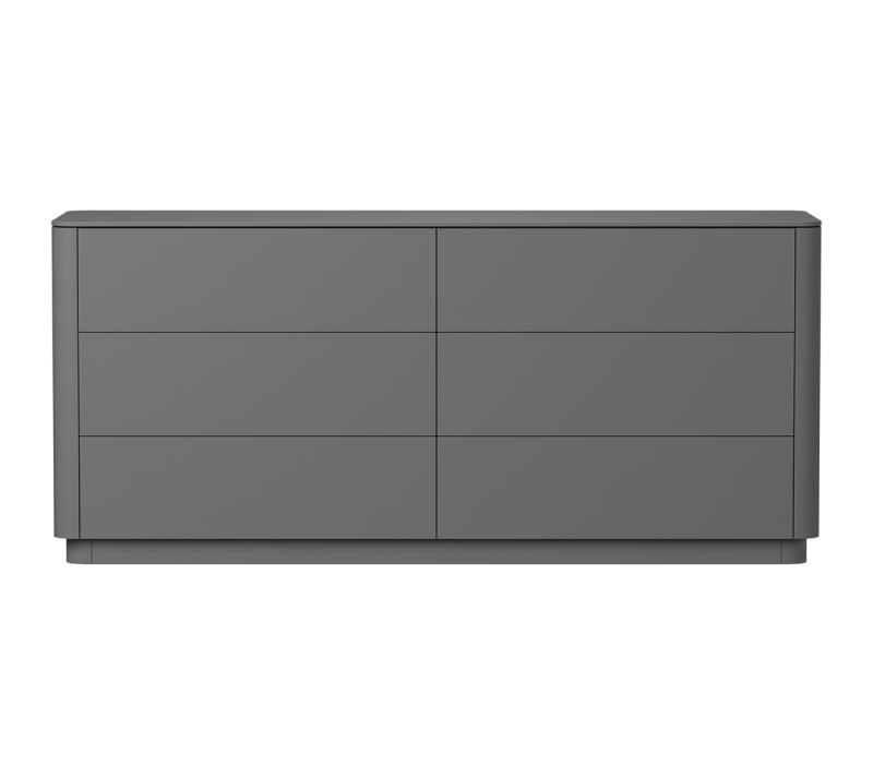 Комод 6 ящиков Tammi серый 170