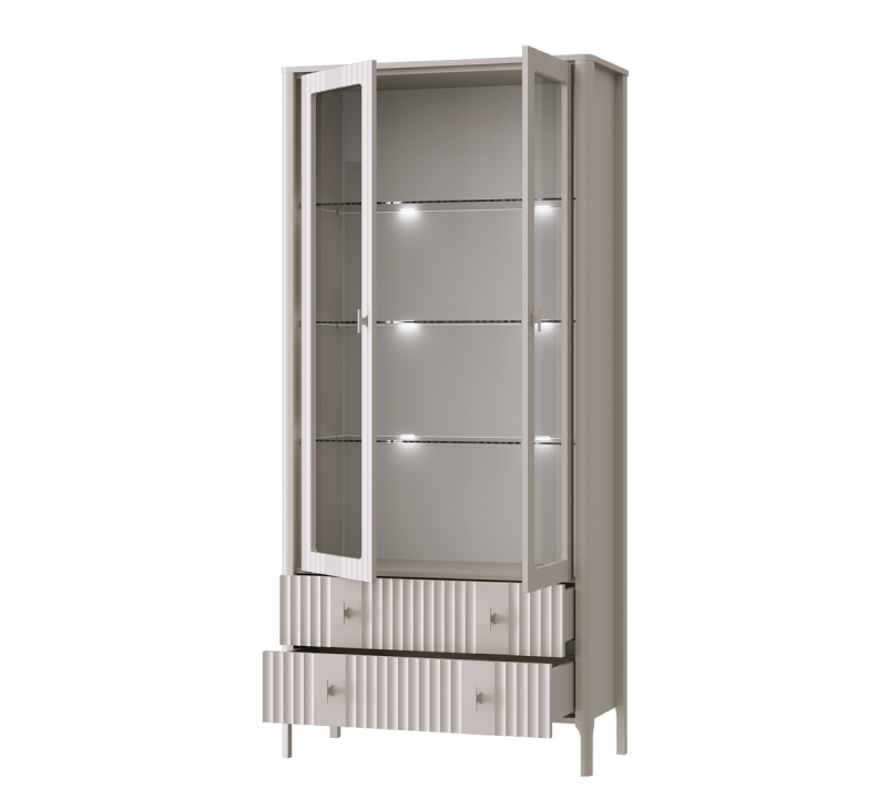 Витрина с подсветкой Далия персидский жемчуг REG2W2S_1