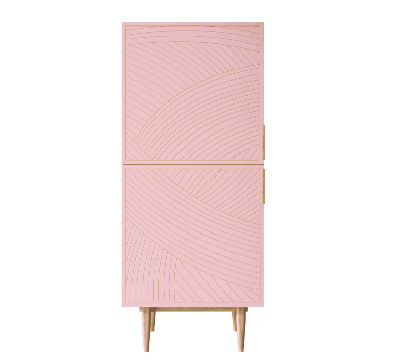 Тумба Line розовый LN05/GR1/pink