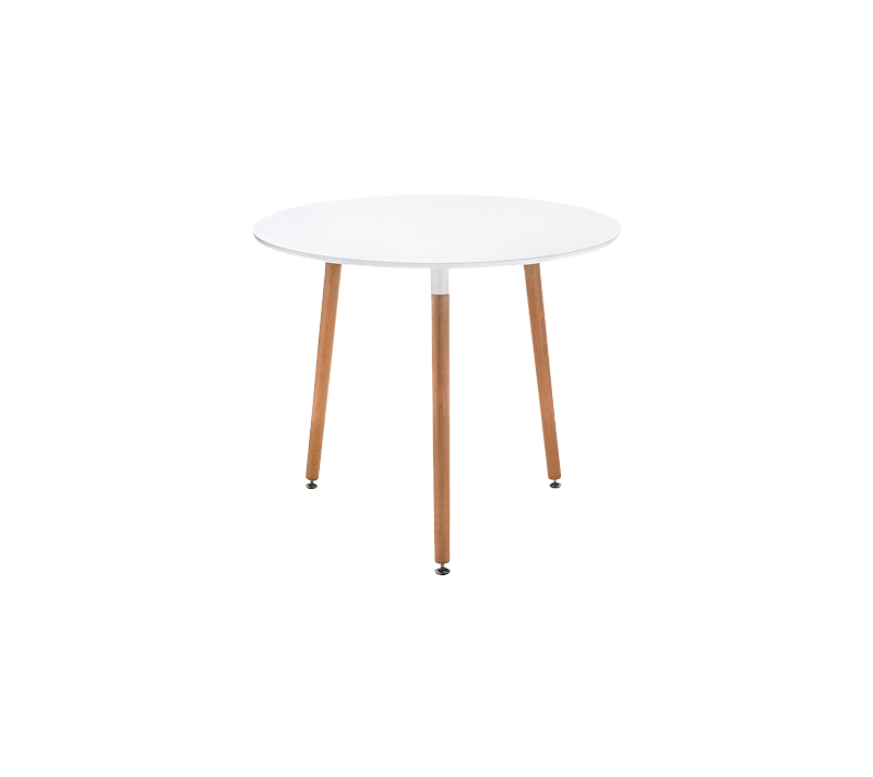 Стол круглый Lorini белый/дерево