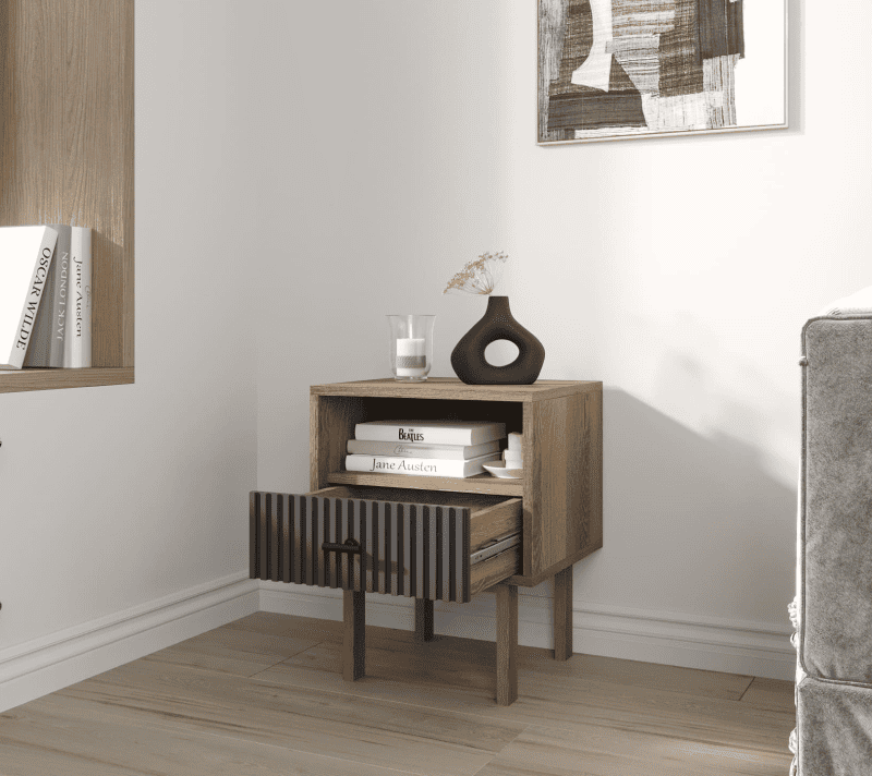 Тумба прикроватная Emerson черный/коричневый EM17/7024/L_2