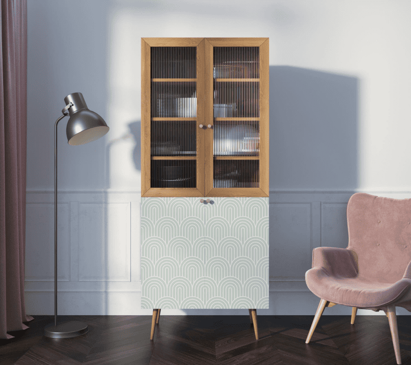 Витрина Berber зеленый/коричневый BB30/Print_34_1