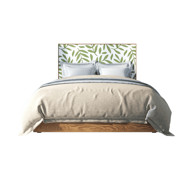 Кровать Berber зеленый/белый/коричневый BB41/Print_28 160x200