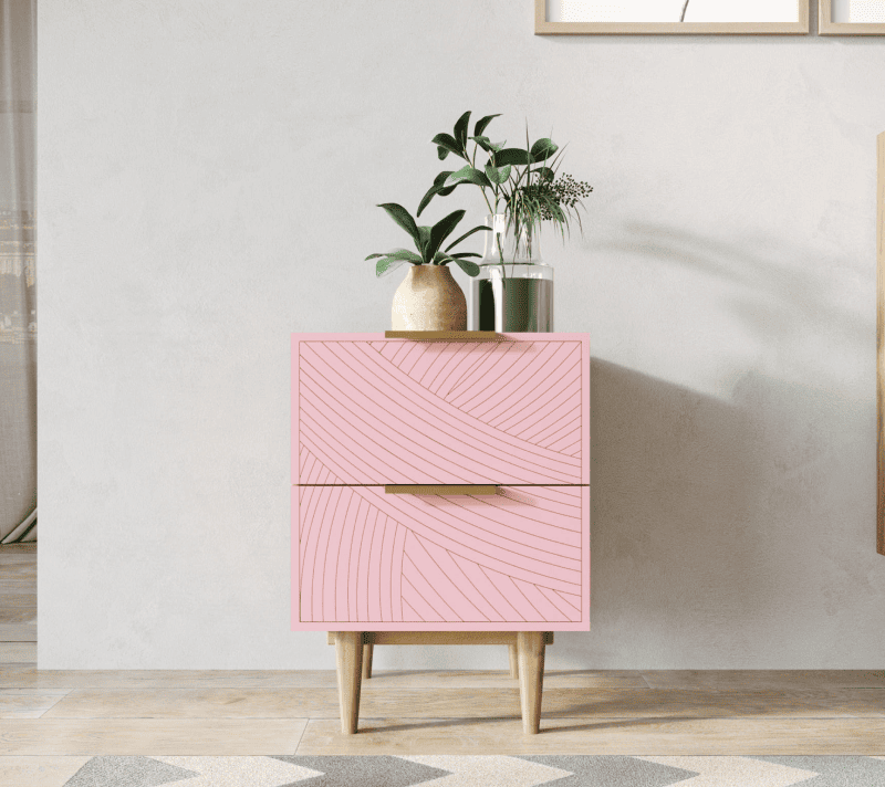 Тумба прикроватная Line розовый LN07/GR1/pink_1