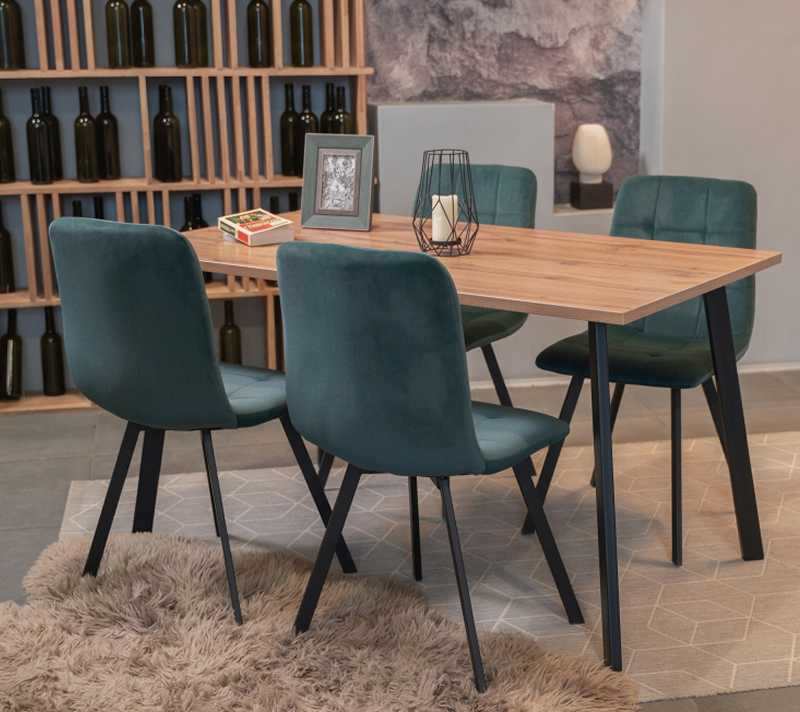 Стол Тринити Лофт дуб делано светлый/черный матовый 120х80х75_3