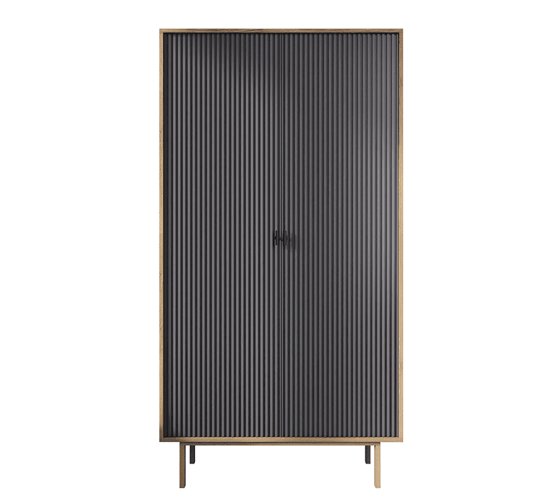 Шкаф Emerson черный/коричневый EM091/7024/L