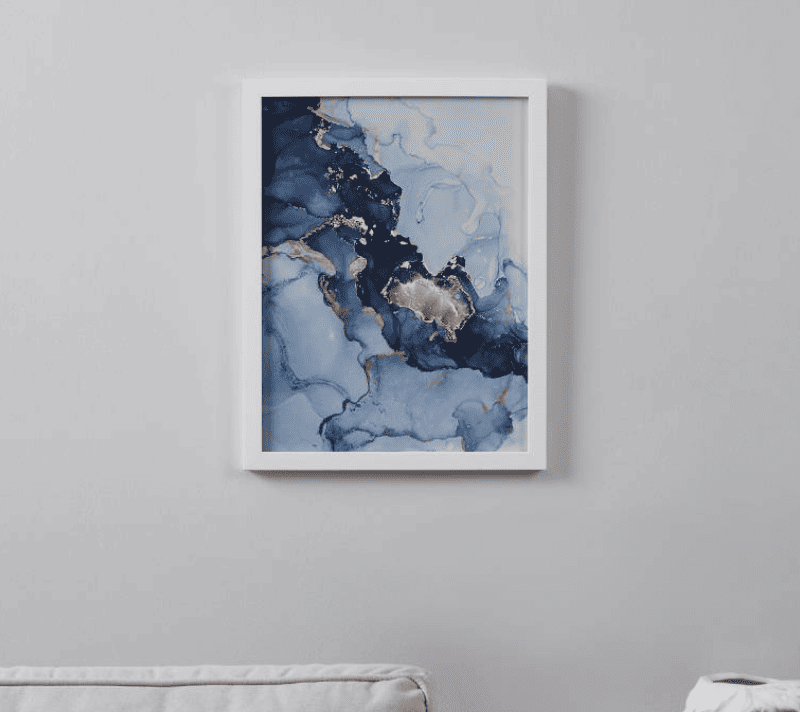 Картина Робервал белый/синий 423032_1