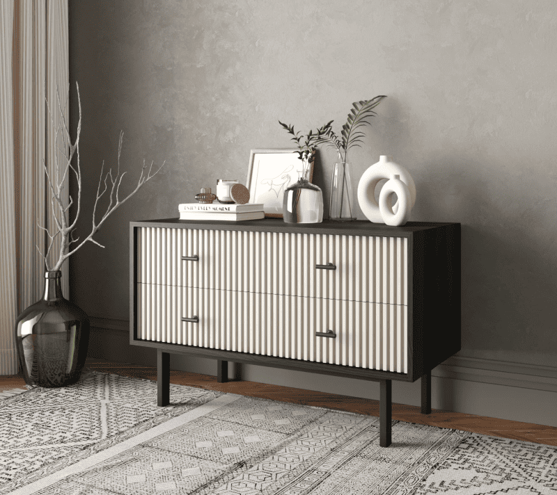 Комод Emerson белый/черный EM05/milky/L_3