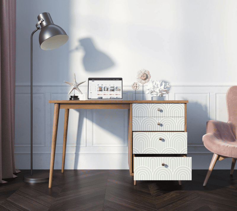 Стол письменный Berber зеленый/коричневый BB31/Print_34_2