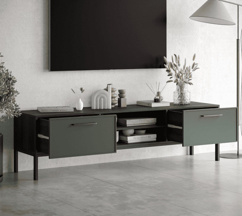 Тумба под телевизор Nicole зеленый NR27G_2