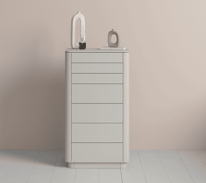 Комод 7 ящиков Tammi серо-бежевый_2