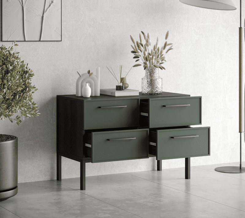 Комод Nicole зеленый NEM05G_2