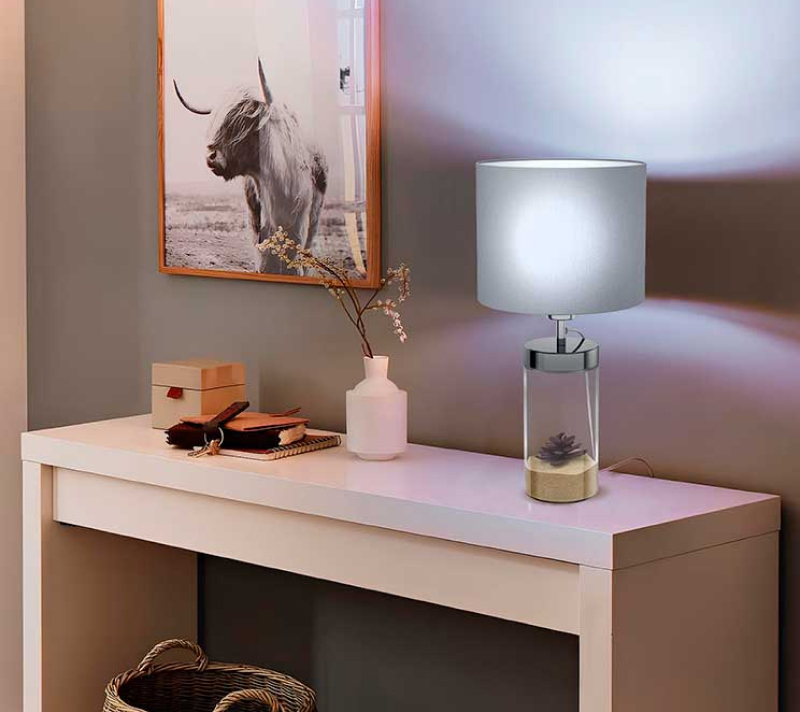 Настольная лампа Лидсинг серый 99289_1