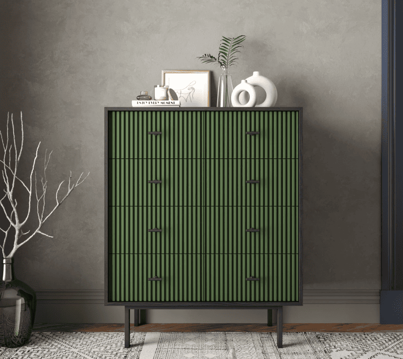 Комод Emerson зеленый/черный EM20/green/L_1