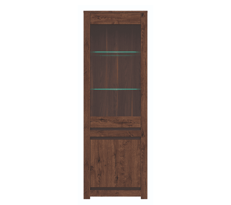 Витрина с подсветкой Kada дуб апрель REG1W1D