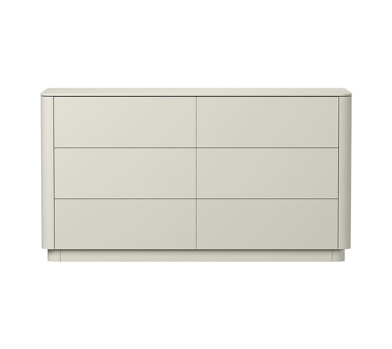 Комод 6 ящиков Tammi молочный 140
