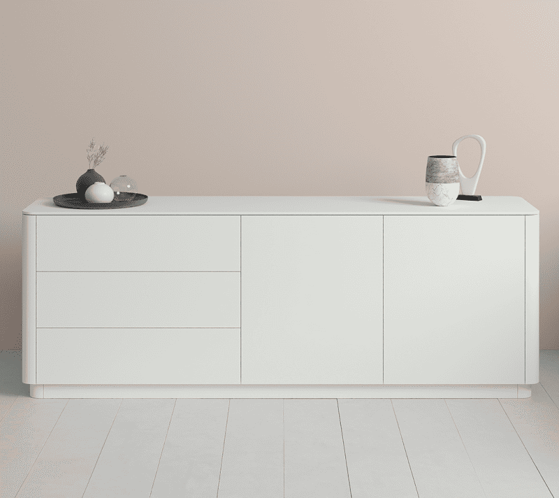 Тумба-комод с 3-мя ящиками и 2-мя дверьми Tammi белый L_2