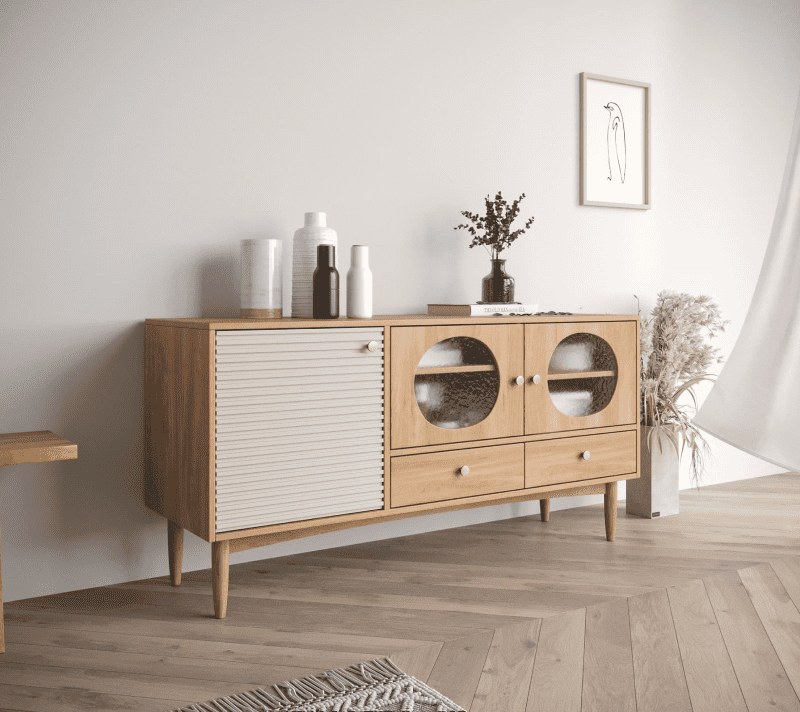 Тумба-витрина Bubble орех BBL03_3