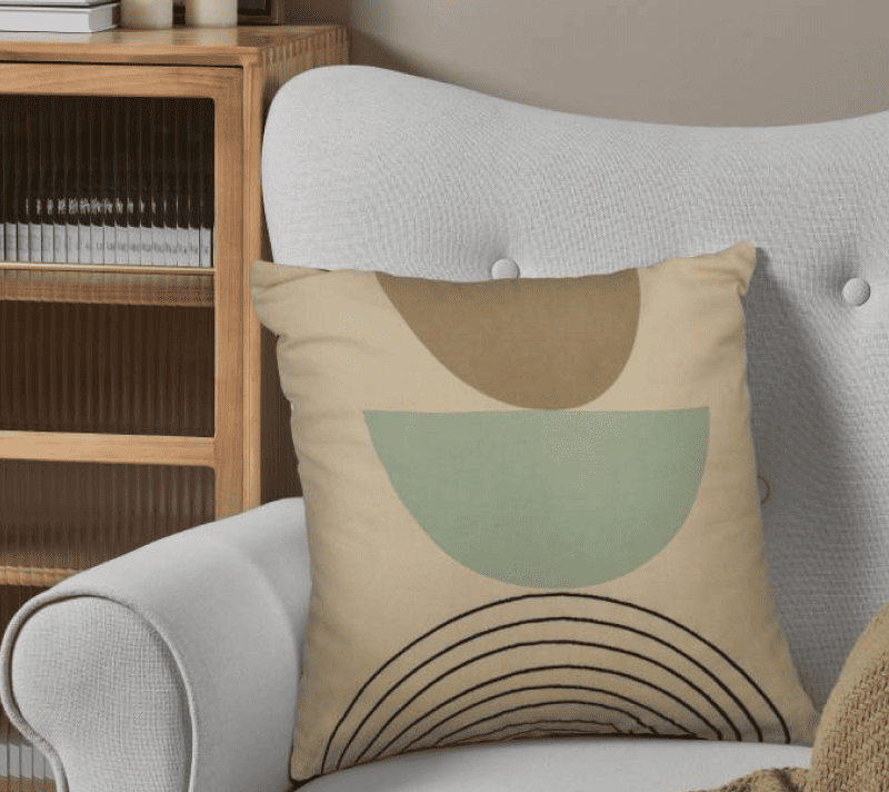 Подушка декоративная Берхала кремовый/мятный 420122_1