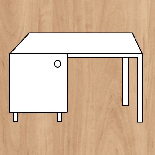 Стол письменный Bubble Solid орех BBL09S